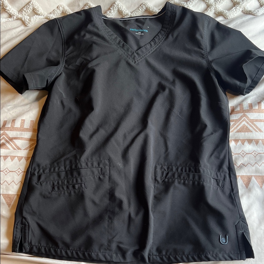 Urbane Black Women's Scrub Top and pants